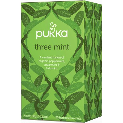 Three Mint Pukka Tea Bags by Organic Pukka Tea