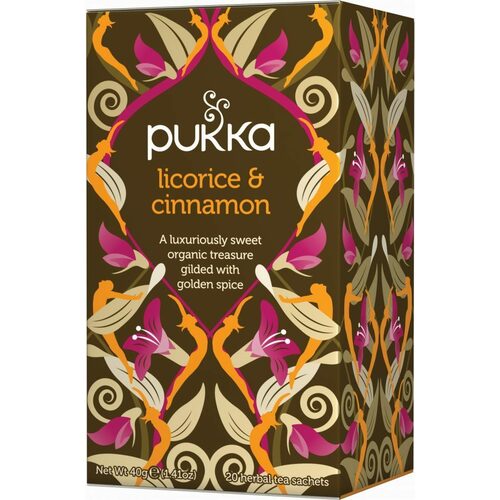 Licorice & Cinnamon Pukka Tea Bags
