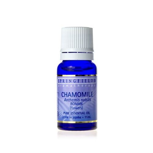 Chamomile Roman Essential Oil 2.5% Jojoba Certified Organic 11ml by Springfields