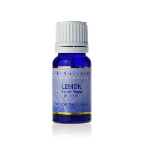 Lemon Essential Oil Certified Organic 11ml by Springfields