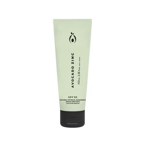 SPF 50 Natural Physical Sunscreen 100ml by Avocado Zinc