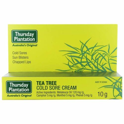 Tea Tree Cold Sore Cream 10g by Thursday Plantation