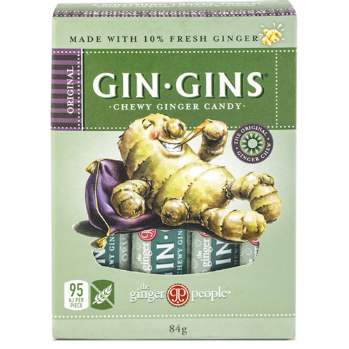 GinGins Original Chewy Candy Box 84g by THE GINGER PEOPLE
