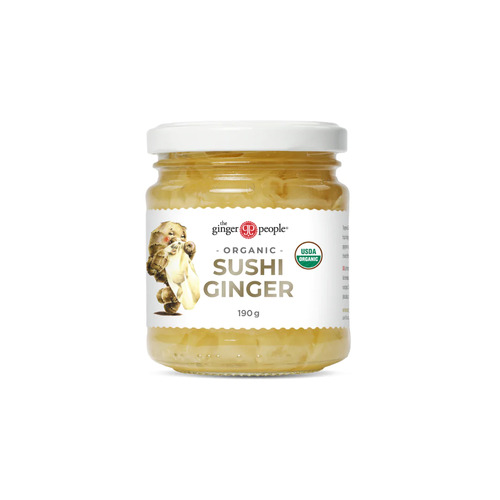 Pickled Sushi Ginger 190g  by THE GINGER PEOPLE
