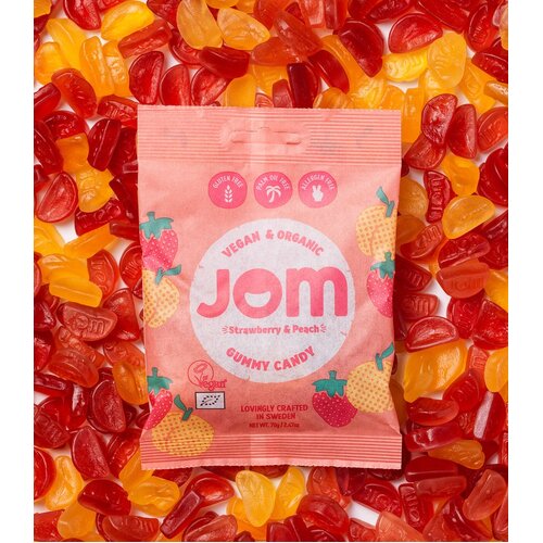 Vegan Gummy Candy Strawberry & Peach 70g by Jom