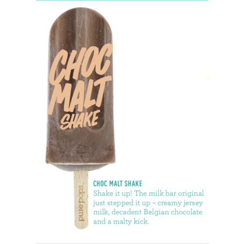 Choc Malt Shake Pop