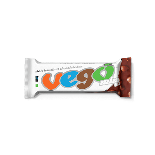 Vego Mini - Whole Hazelnut Chocolate Bar - 65g by VEGO