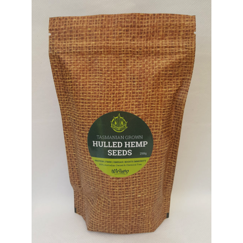 Tasmanian Grown Hulled Hemp Seeds 250g