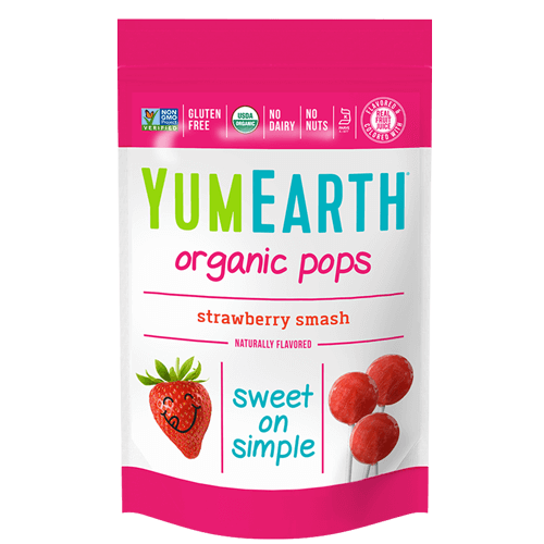 Organic Pops (Pink) Strawberry Smash 14 Pops
