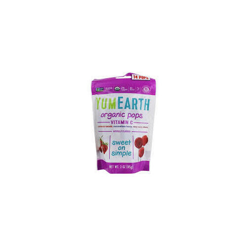 Organic Pops Vitamin C (Purple) 14 Pops by Yum Earth