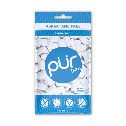 Pur Gum Peppermint Gum Bag (55 Pieces)