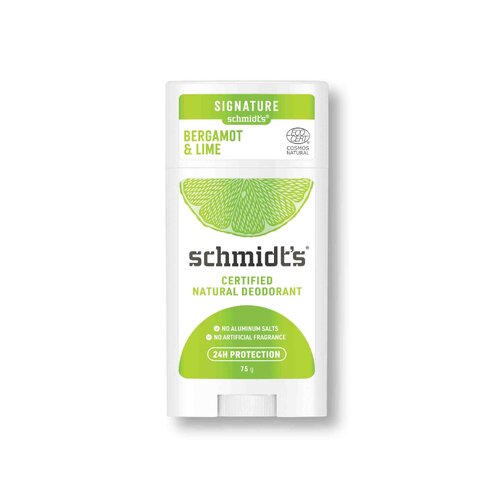 Schmidts Deodorant Stick Bergamot + Lime (75g)