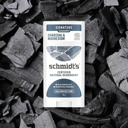 SCHMIDTS Deodorant Stick Charcoal + Magnesium 75g by SCHMIDT'S