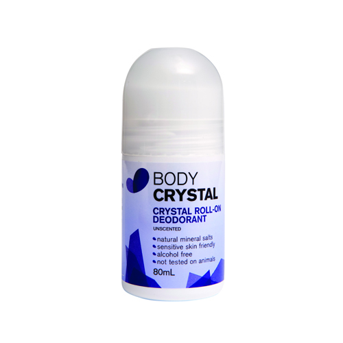 Body Crystal Deodorant Roll On Unscented (New packaging) 80mL
