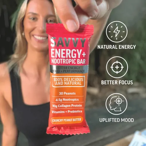 Energy + Nootropic Bar 35g by Savvy