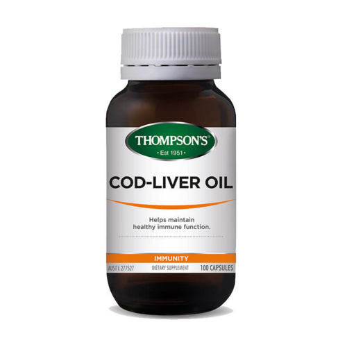 Cod Liver Oil 100 Capsules by Thompson's