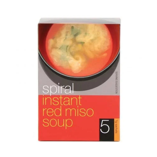 Instant Red Miso Soup (5 pack) by Spiral Foods