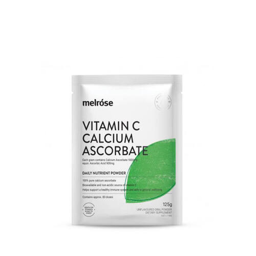 Vitamin C Calcium Ascorbate 125g by Melrose Health