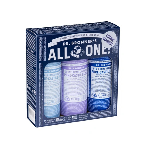 Cosmic Classics Gift Box, Baby Uns, Lav & Pep Castile Liq Soap