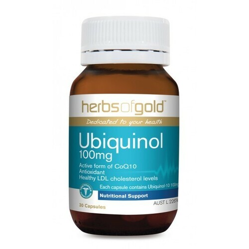 UBIQUINOL 100MG 30 Caps  by Herbs of Gold