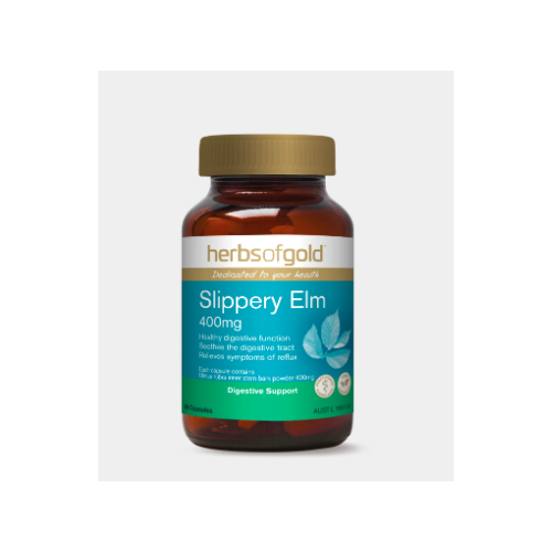 Slippery Elm 400Mg 60Vc by Herbs of Gold