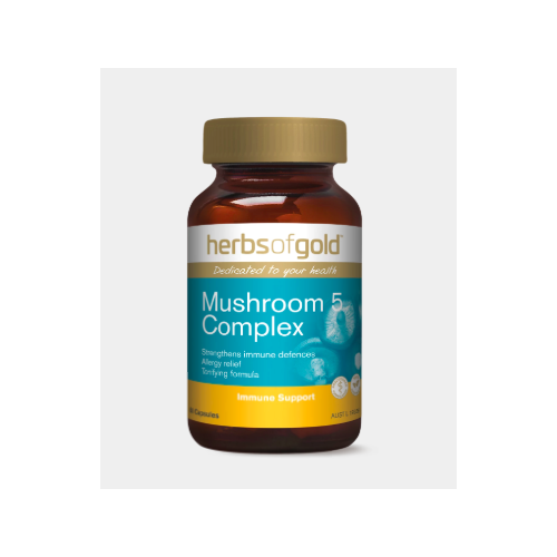 MUSHROOM 5 COMPLEX 60VC by Herbs of Gold