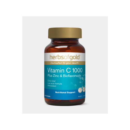 VITAMIN C 1000 plus ZINC & BIOFLAV 60t by Herbs of Gold