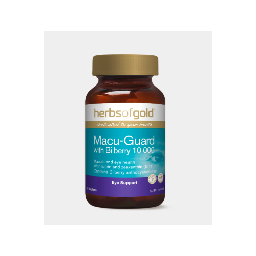 MACU-GUARD WITH BILBERRY 10 000 60 Tablets by Herbs of Gold