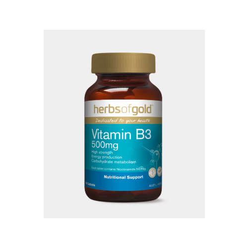 VITAMIN B3 500MG 60 Tablets by Herbs of Gold