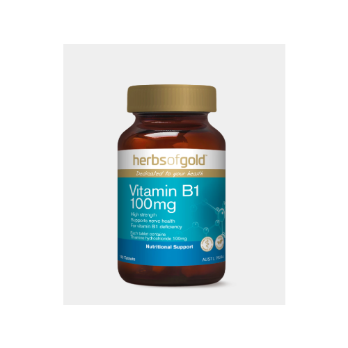 VITAMIN B1 100MG 100 Tablets by Herbs of Gold