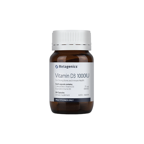 Vitamin D3 1000IU 90 Caps by Metagenics AUS