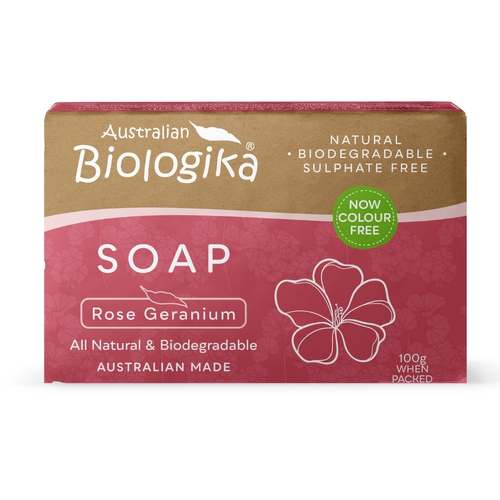 Soap Rose Geranium 100g by Biologika