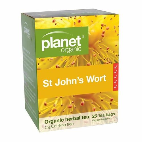 St John's Wort 25 Tea Bags by Planet Organic