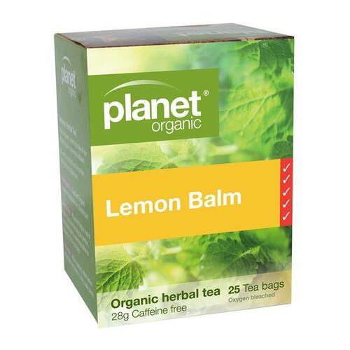 Lemon Balm 25 Tea Bags by Planet Organic