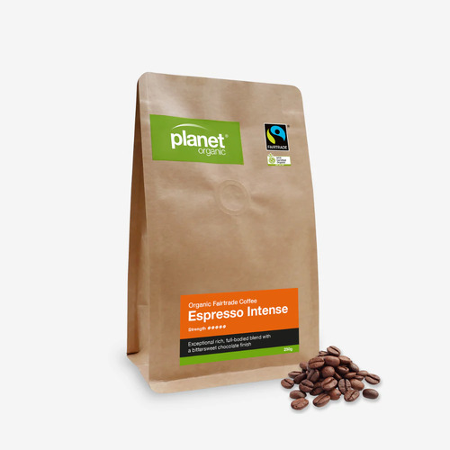 Planet Organic Espresso Intense Beans 250g by Planet Organic