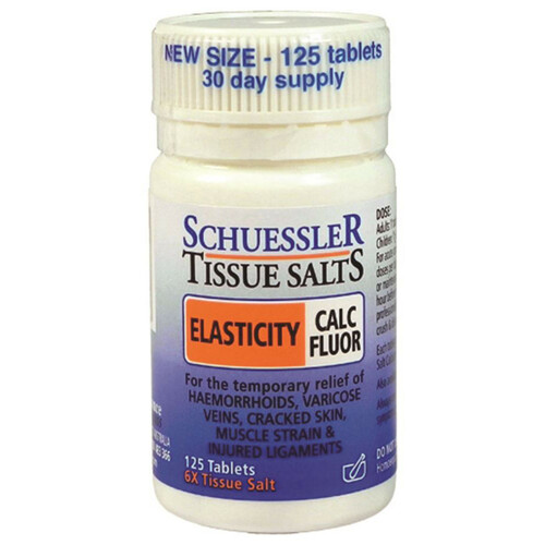 ELASTICITY Calc Fluor Tissue Salts 125 Tablets