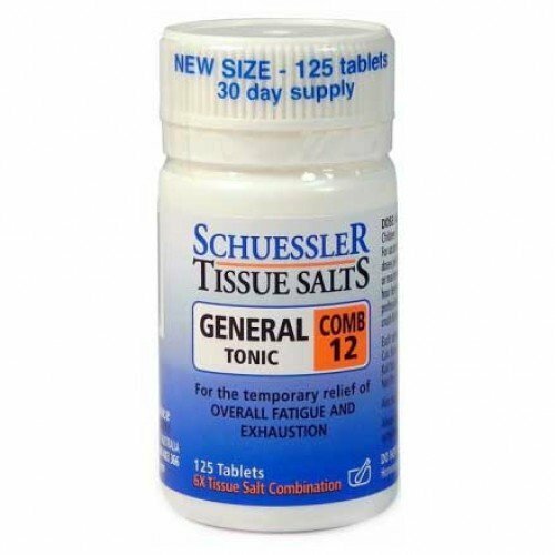 GENERAL TONIC Combination 12 125 Tablets