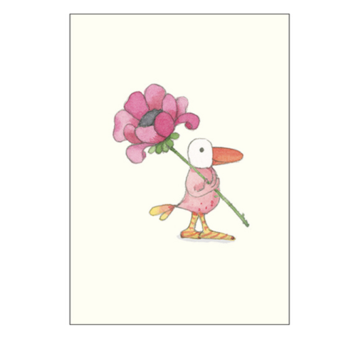 Bird with Flower Illustration GIFT CARD