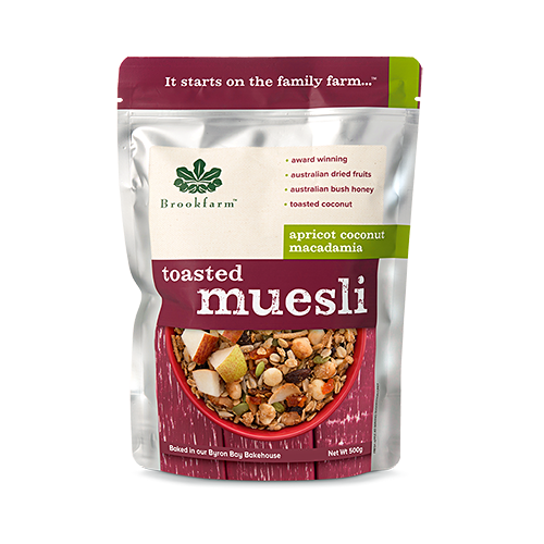 Toasted Muesli Apricot Coconut 500g by Brookfarm