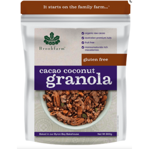 Gluten Free Granola Cacao Coconut 350g by Brookfarm