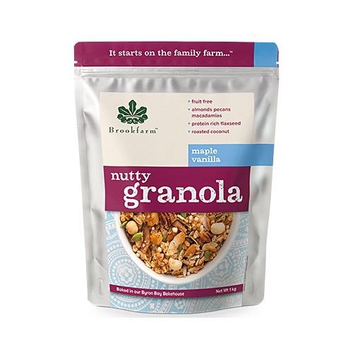 Nutty Granola Maple 450g by Brookfarm