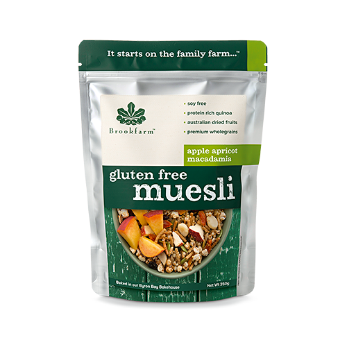 Gluten Free Muesli Apple Apricot 350g by Brookfarm