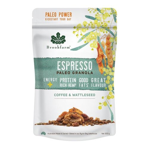 Espresso Paleo Granola - Coffee & Wattleseed 300g by Brookfarm