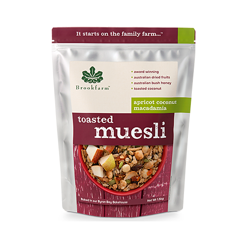 Toasted Muesli Apricot 1.3kg by Brookfarm