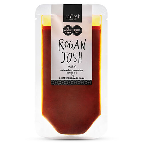Rogan Josh mild-medium175g by Zest Byron Bay