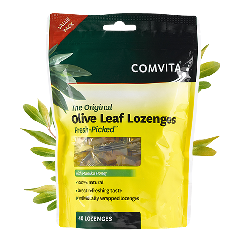 OLIVE LEAF Lozenges with Manuka Honey (12) by COMVITA