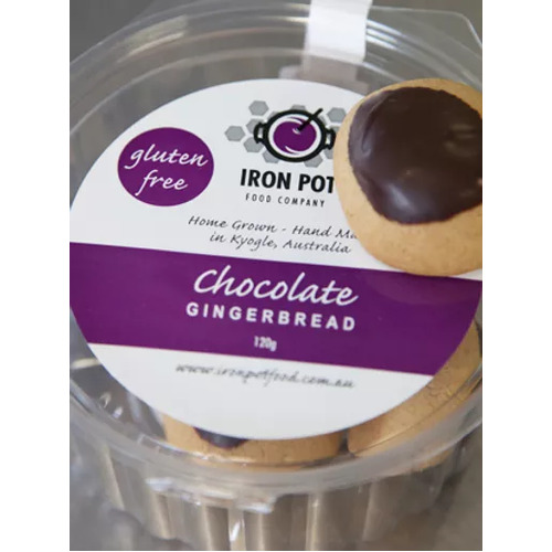 Chocolate gluten free gingerbread by Iron Pot Food Company