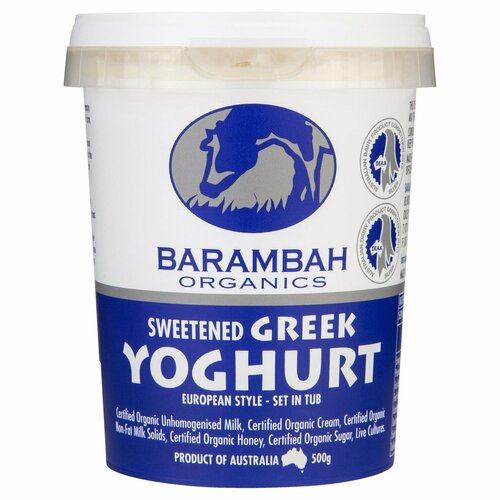 Greek Yoghurt 500g by BARAMBAH ORGANICS