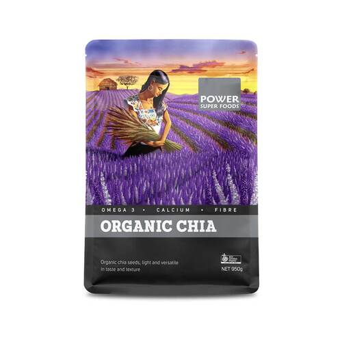 Organic Chia Seeds 950g by Power Super Foods