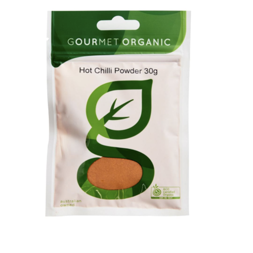 Chilli Powder Hot 30g by Gourmet Organic